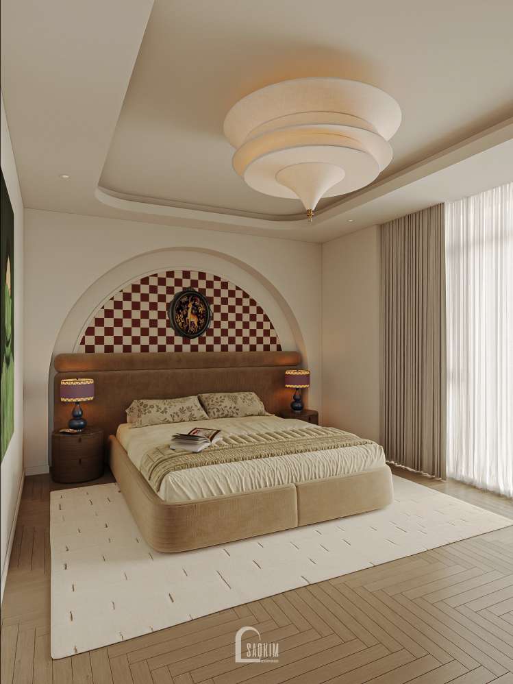 Thiết kế phòng ngủ con gái liền kề xẻ khe Ánh Dương khu đô thị Vinhomes Ocean Park 3
